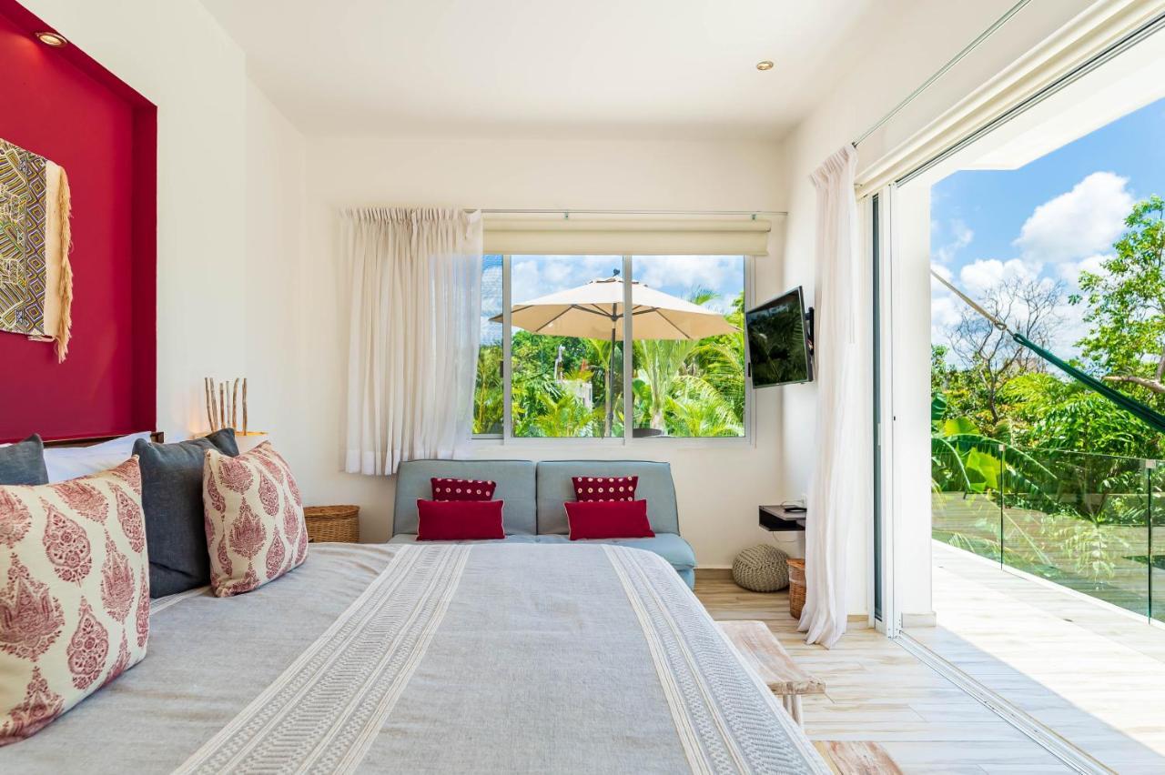 Chic & Mexican Villa, A True Oasis Pool, Security Tulum Pueblo Buitenkant foto