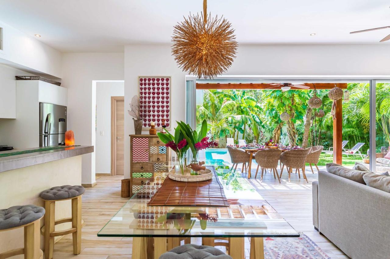 Chic & Mexican Villa, A True Oasis Pool, Security Tulum Pueblo Buitenkant foto